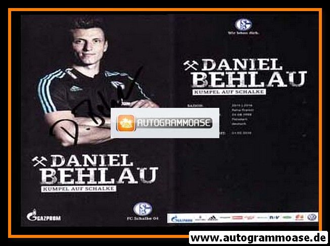 Autogramm Fussball | FC Schalke 04 | 2015 | Daniel BEHLAU