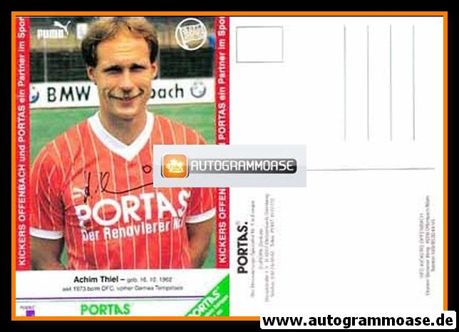 Autogramm Fussball | Kickers Offenbach | 1987 | Achim THIEL