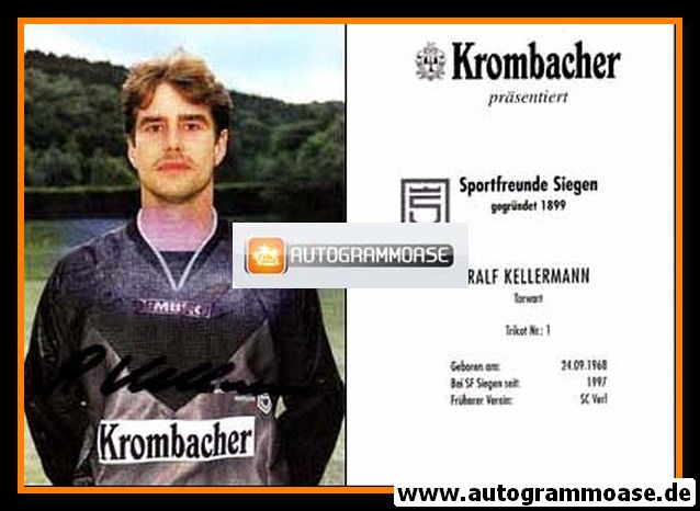 Autogramm Fussball | Sportfreunde Siegen | 2000er | Ralf KELLERMANN
