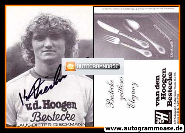 Autogramm Fussball | Union Solingen | 1983 | Klaus-Dieter DIECKMANN