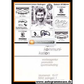 Autogramm Fussball | Union Solingen | 1987 | Dirk RÖMER