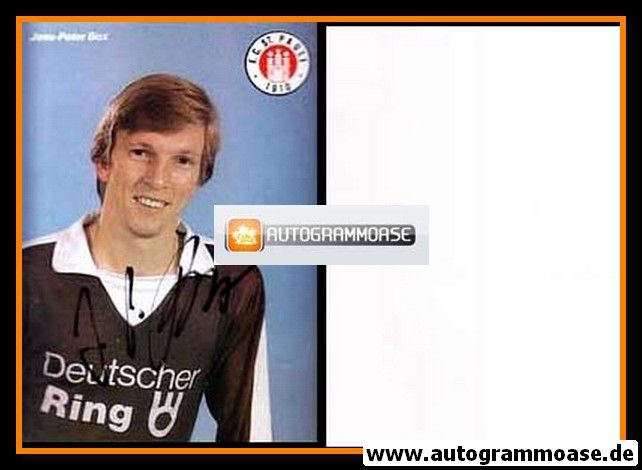 Autogramm Fussball | FC St. Pauli | 1987 | Jens-Peter BOX