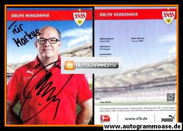 Autogramm Fussball | VfB Stuttgart | 2013 | Ralph HERKOMMER