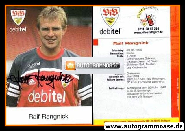 Autogramm Fussball | VfB Stuttgart | 2000 | Ralf RANGNICK