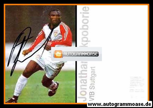 Autogramm Fussball | VfB Stuttgart | 1990er Panini | Jonathan AKPOBORIE