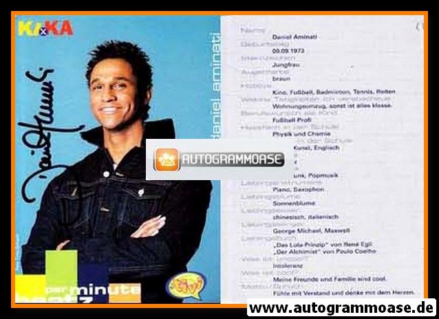 Autogramm TV | ZDF tivi | Daniel AMINATI | 2000er "Beatz Per Minute" (Portrait Color)