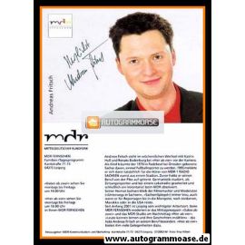 Autogramm TV | MDR | Andreas FRITSCH | 2000er "Dabei Ab Zwei / Hier Ab Vier"