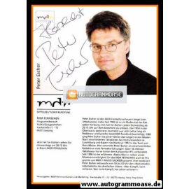 Autogramm TV | MDR | Peter ESCHER | 2000er (Portrait Color)