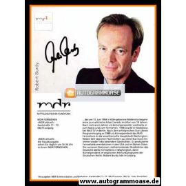 Autogramm TV | MDR | Robert BURDY | 2000er "MDR Aktuell" 