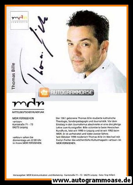 Autogramm TV | MDR | Thomas BILLE | 2000er "Artour"