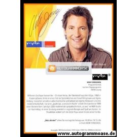 Autogramm TV | MDR | Christian HENZE | 2006 "Hier Ab Vier" (Portrait Color Jehnichen)
