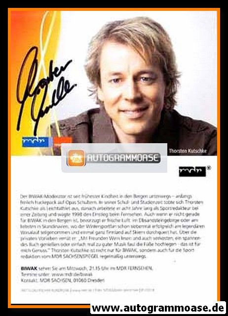 Autogramm TV | MDR | Thorsten KUTSCHKE | 2010er "Biwak"