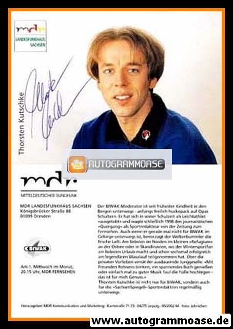 Autogramm TV | MDR Sachsen | Thorsten KUTSCHKE | 2000er "Biwak"