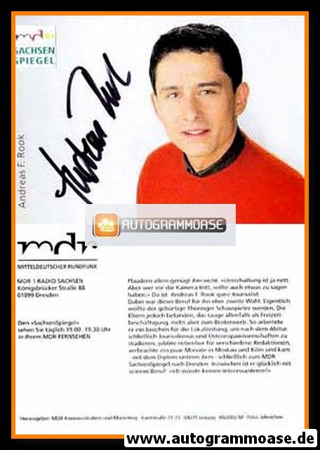 Autogramm TV | MDR | Andreas F. ROOK | 2000er "Sachsenspiegel" 