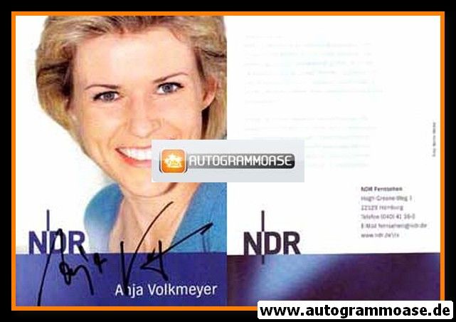 Autogramm TV | NDR | Anja VOLKMEYER | 2000er (Portrait Color) Wolter
