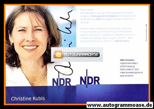 Autogramm TV | NDR | Christine KUBIS | 2000er (Portrait Color)
