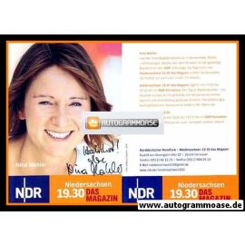 Autogramm TV | NDR | Nina MAHLER | 2000er "Niedersachsen Magazin" (Portrait Color Garrels)