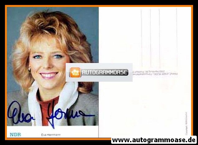 Autogramm TV | NDR | Eva HERMAN | 1990er (Portrait Color Rüdel)