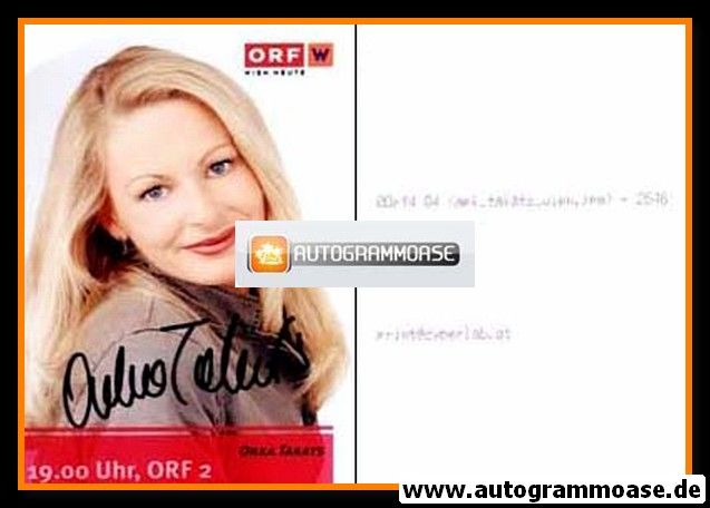 Autogramm TV | ORF | Onka TAKATS | 2000er Foto (Portrait Color)