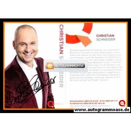 Autogramm TV | QVC | Christian SCHNEIDER | 2010er (Portrait Color) violett