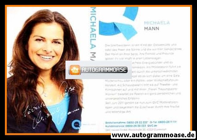 Autogramm TV | QVC | Michaela MANN | 2010er (Portrait Color)