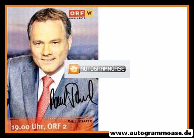 Autogramm TV | ORF | Paul TESAREK | 2000er (Portrait Color)