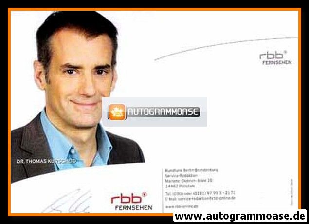 Autogramm TV | RBB | Thomas KURSCHEID | 2010er (Portrait Color) 