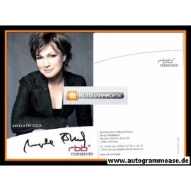 Autogramm TV | RBB | Angela FRITZSCH | 2010er (Portrait Color)