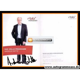 Autogramm TV | RBB | Andreas WITTE | 2010er (Portrait Color)