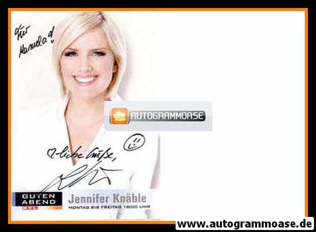 Autogramm TV | RTL | Jennifer KNÄBLE | 2010er "Guten Abend RTL"