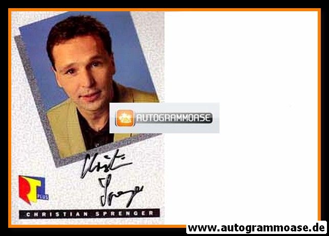 Autogramm TV | RTL | Christian SPRENGER | 1990er (Portrait Color)