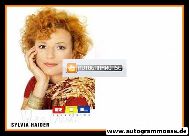 Autogramm TV | RTL | Sylvia HAIDER | 1990er (Portrait Color) Kirchhof