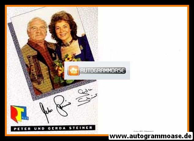 Autogramme TV | RTL | Peter + Gerda STEINER | 1990er (Portrait Color)