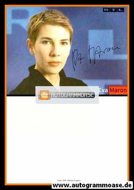 Autogramm TV | RTL | Eva MARON | 2000er Druck (Portrait Color)
