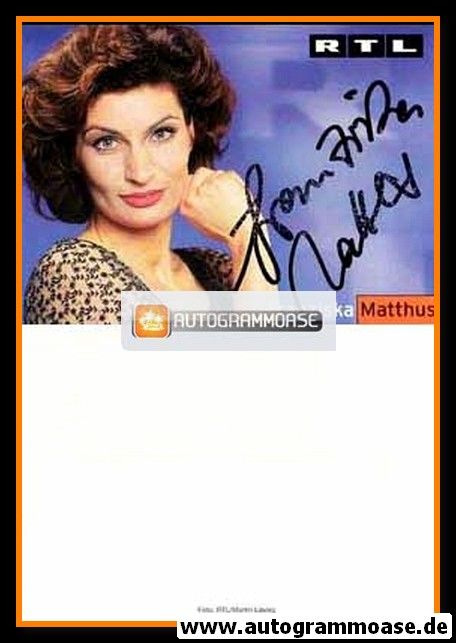 Autogramm TV | RTL | Franziska MATTHUS | 2000er (Portrait Color)