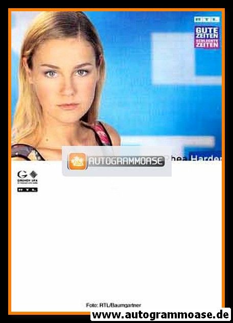 Autogrammkarte TV | RTL | Rhea HARDER | 2000er "GZSZ"