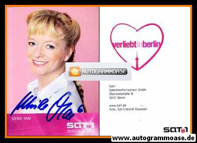 Autogramm TV | SAT1 | Ulrike MAI | 2000er "Verliebt In Berlin" (Kowalski) 1
