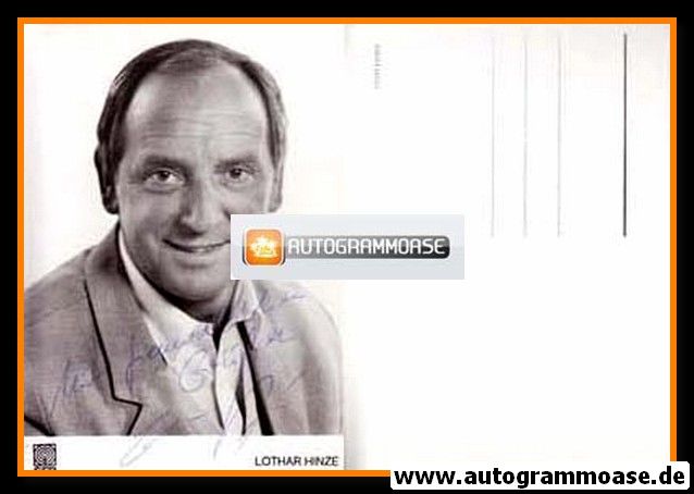 Autogramm TV | SFB | Lothar HINZE | 1980er (Portrait SW)
