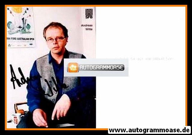 Autogramm TV | SFB | Andreas WITTE | 1990er Foto (Portrait Color)