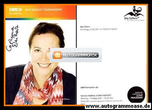 Autogramm TV | SWR | Corinna BEILHARZ | 2012 "Die Fallers" 