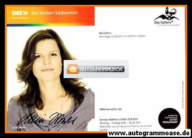 Autogramm TV | SWR | Lucie MUHR | 2012 "Die Fallers" 