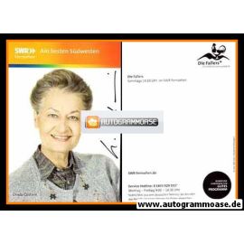 Autogramm TV | SWR | Ursula CANTIENI | 2012 "Die Fallers" 