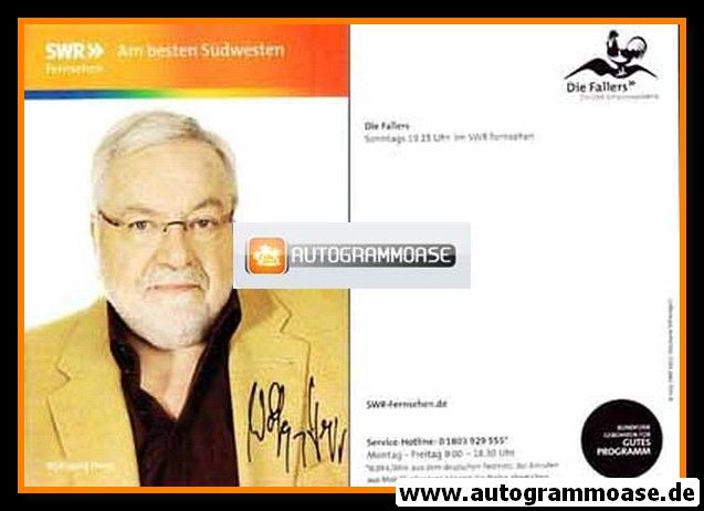 Autogramm TV | SWR | Wolfgang HEPP | 2012 "Die Fallers" 