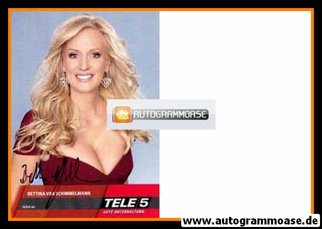 Autogramm TV | Tele 5 | Bettina VON SCHIMMELMANN | 2010er (Portrait Color) 1