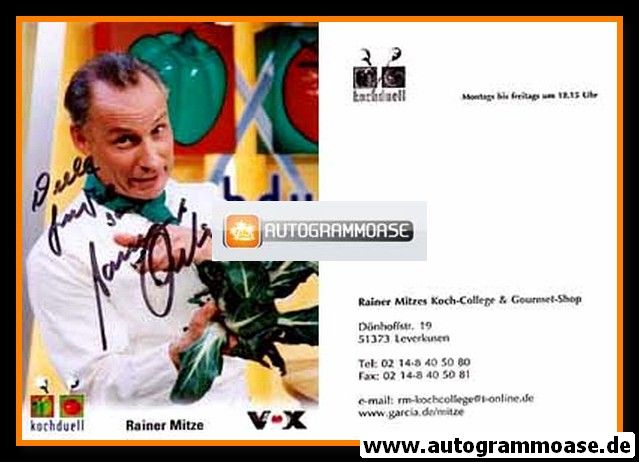 Autogramm TV | VOX | Rainer MITZE | 2000er "Kochduell" 2