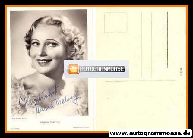 Autogramm Schauspieler | Maria BELING | 1930er (Portrait SW) Ross C2235