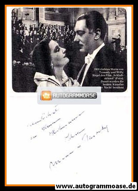 Autograph Schauspieler | Maria VON TASNADY 
