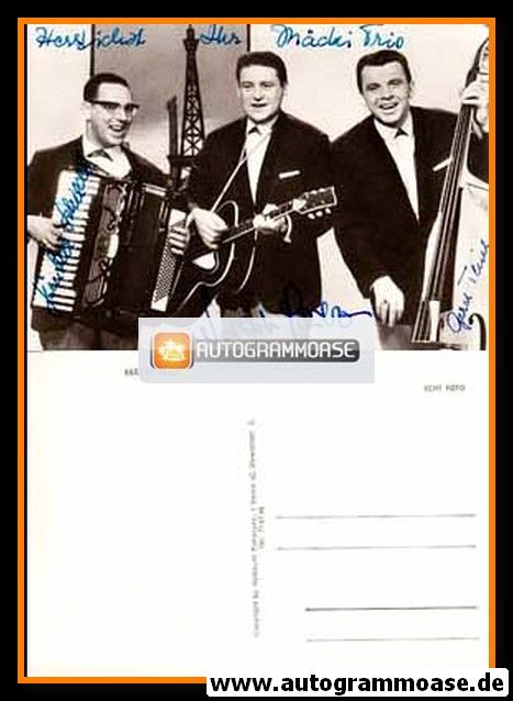 Autogramm Schlager | MÄCKI TRIO | 1970er (Portrait SW)