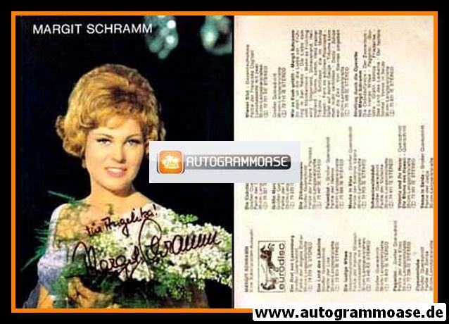 Autogramm Klassik | Margit SCHRAMM | 1970er (Portrait Color) Eurodisc