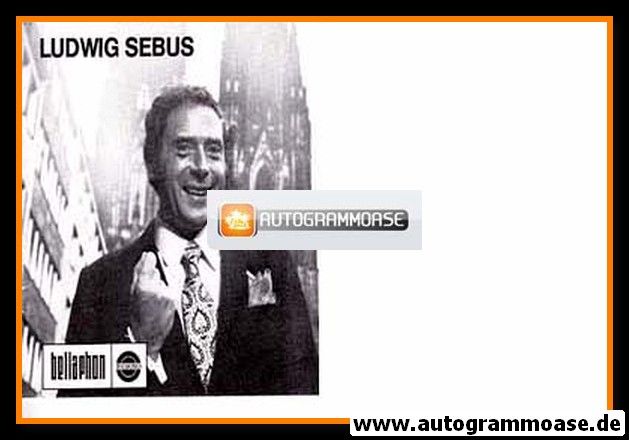 Autogramm Karneval | Ludwig SEBUS | 1970er "Seine Platte" (Bellaphon)